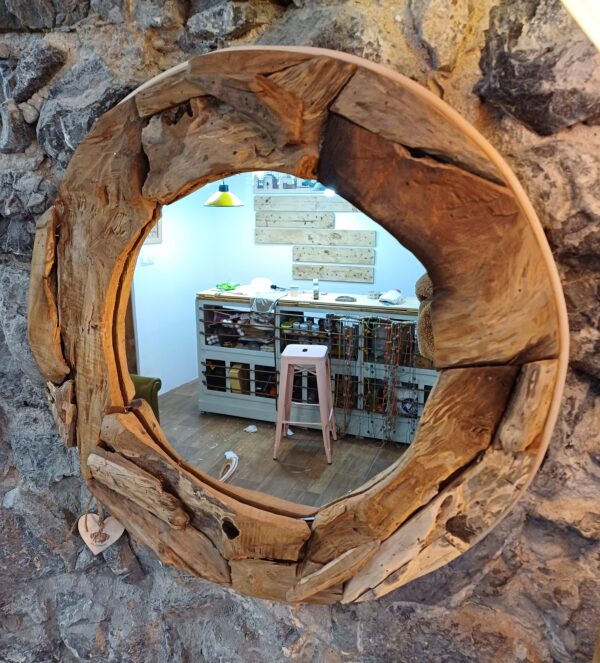 Espejo de madera