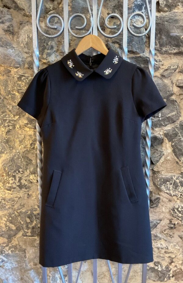 Vestido Negro pedrería